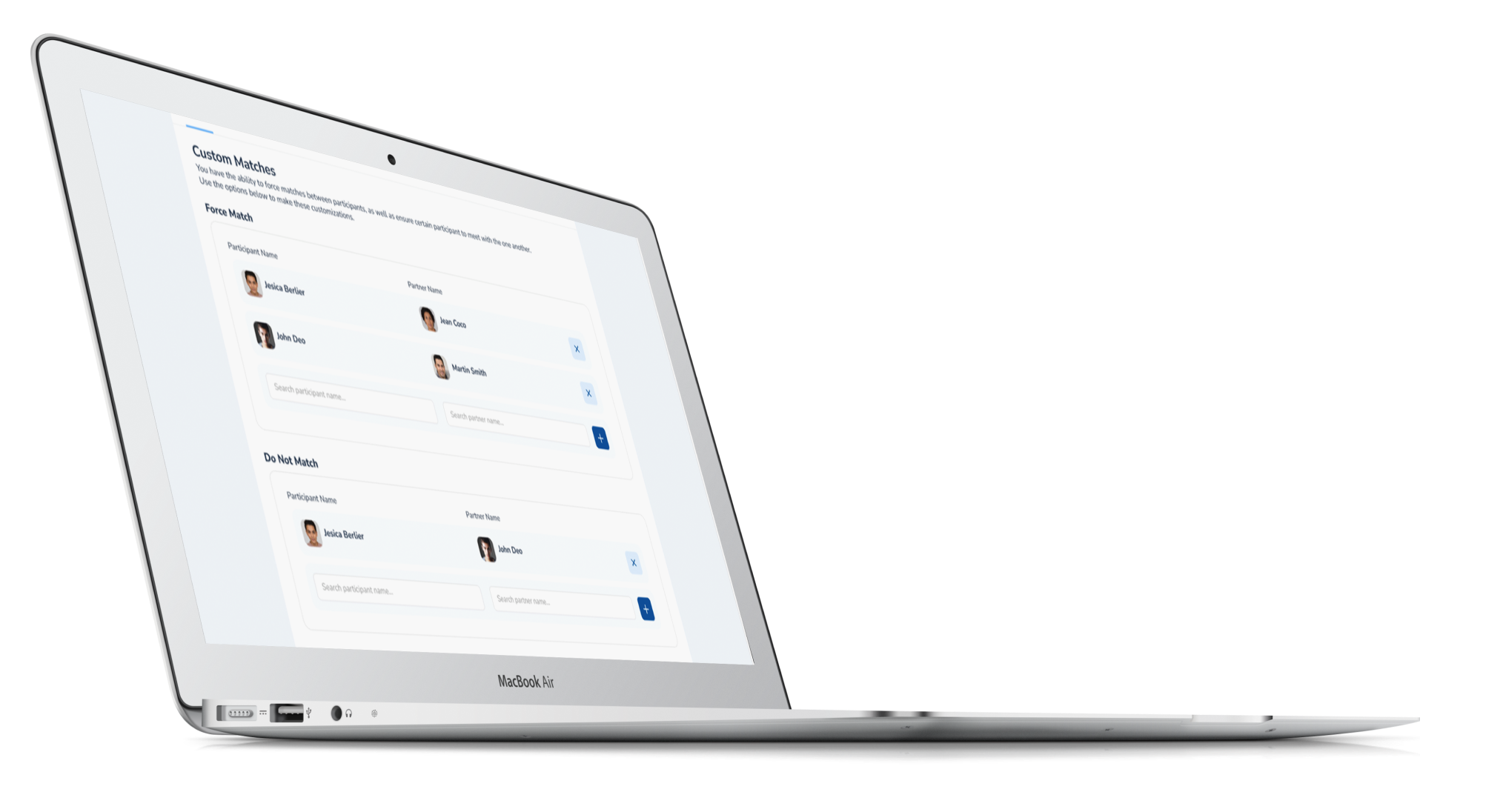 Web platform for business networking