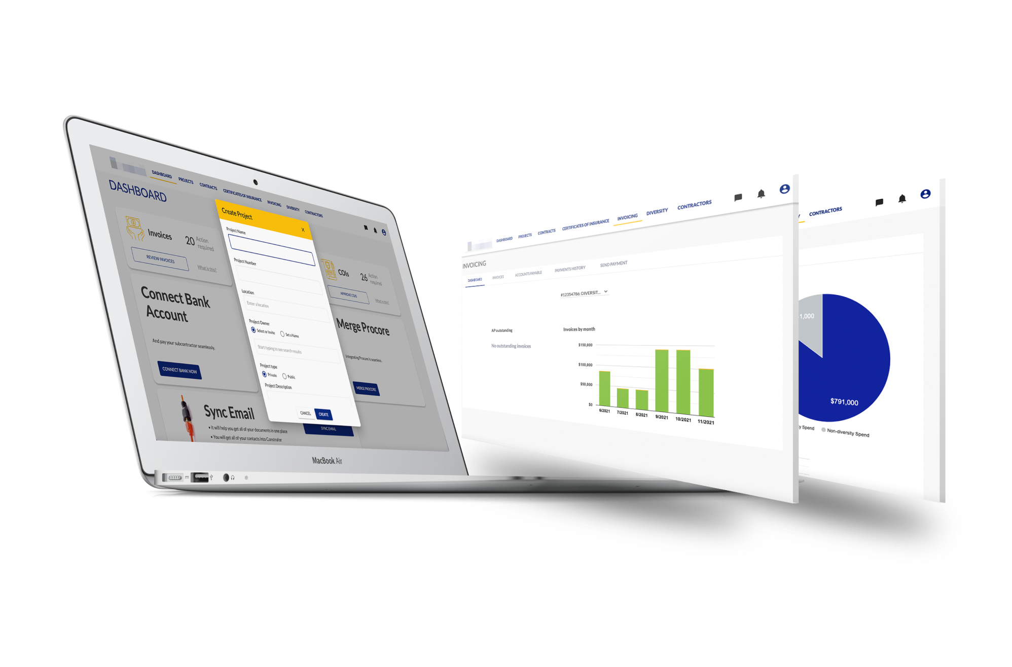 Web application development for procurement platform