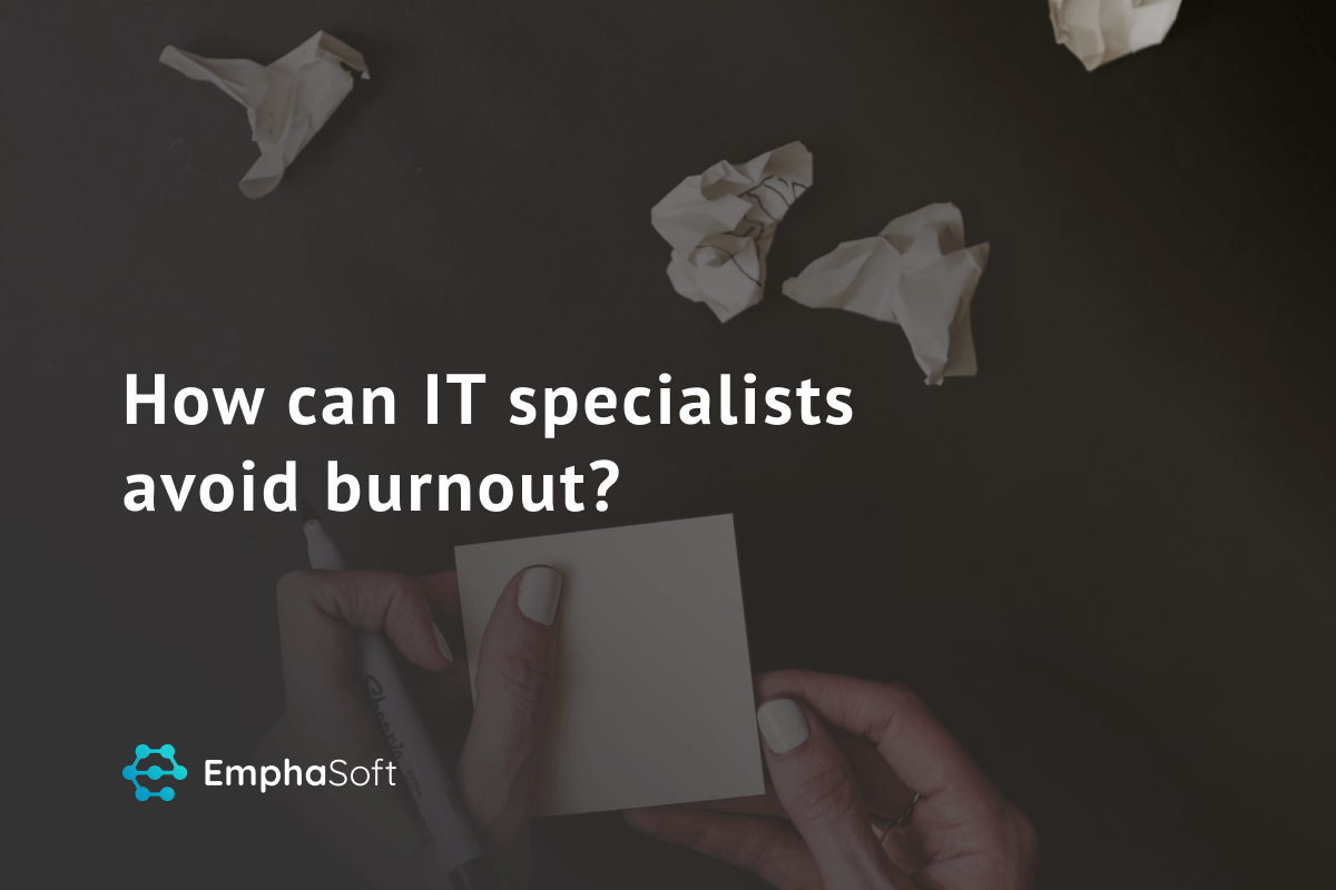 How can IT specialists avoid burnout?