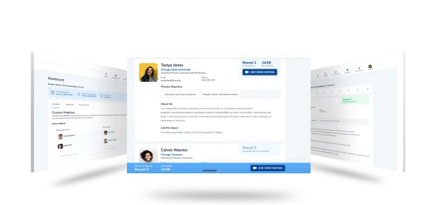 SaaS video events networking platform