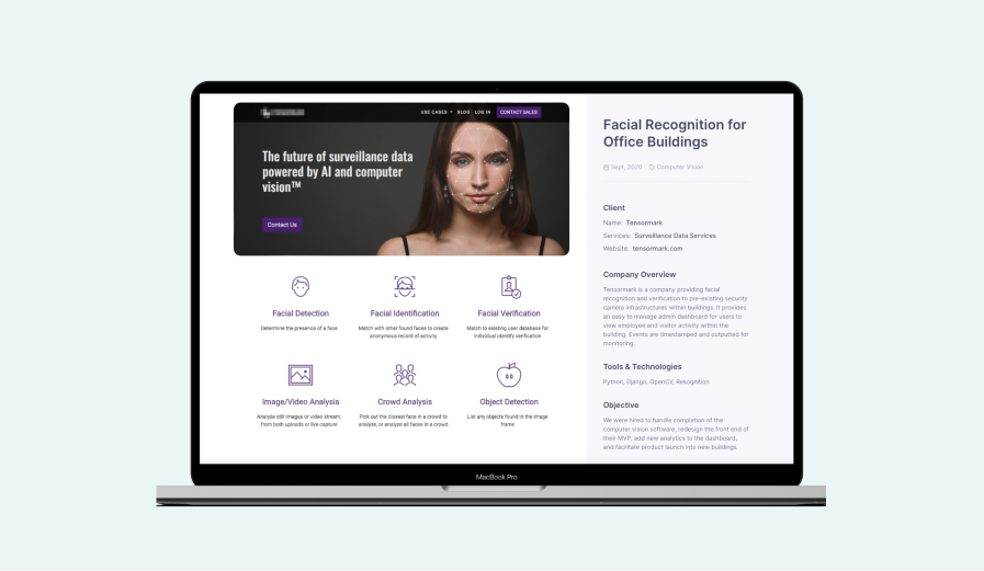 Face identification and 2-factor authorization solution